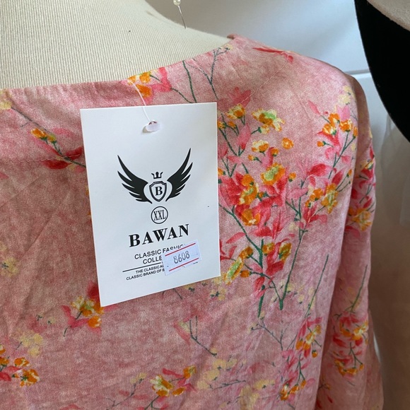 Cotton dress with a drawstring tie waist - Picture 4 of 7